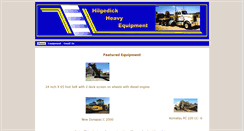 Desktop Screenshot of hilgedickheavyequipment.com