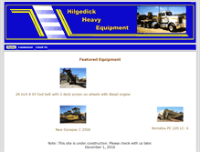 Tablet Screenshot of hilgedickheavyequipment.com